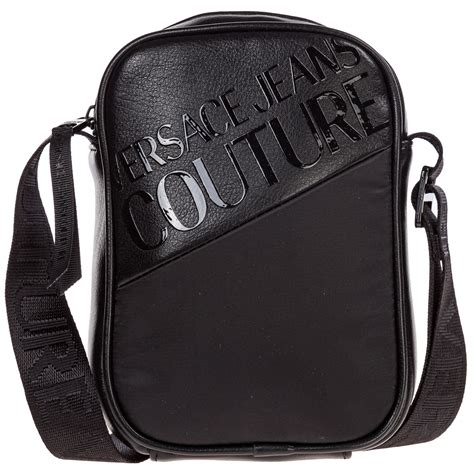 versace couture messenger bag|Versace shoulder bag men.